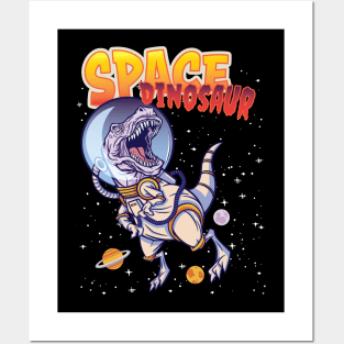 Space Dinosaur Astronauts - Roaring into Space Posters and Art